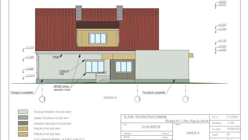 Maarja tn 5 elamu rekonstrueerimise eelprojekt Viru- Nigula vallas